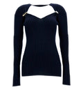 Cashmere and Silk Rib Sweater