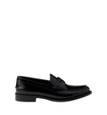 Brushed leather loafers