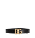 Calfskin belt with DG logo