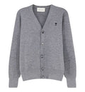 Wool cardigan with iconic embroidery