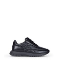 Trainers sneakers in shiny padded leather