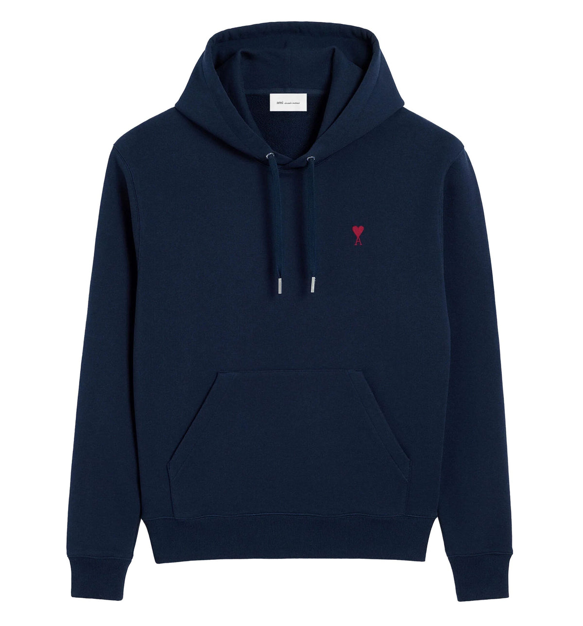 Blue cotton hoodie with Ami de Coeur