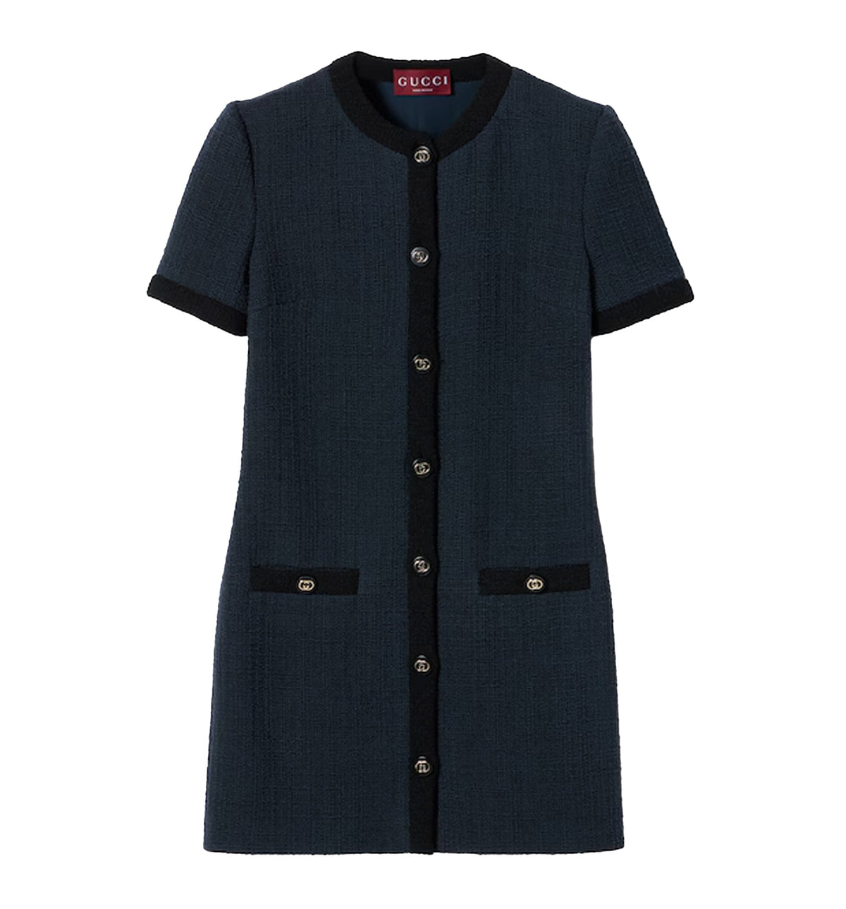 Wool Textured Tweed Dress