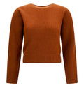 Crew-neck knitted sweater