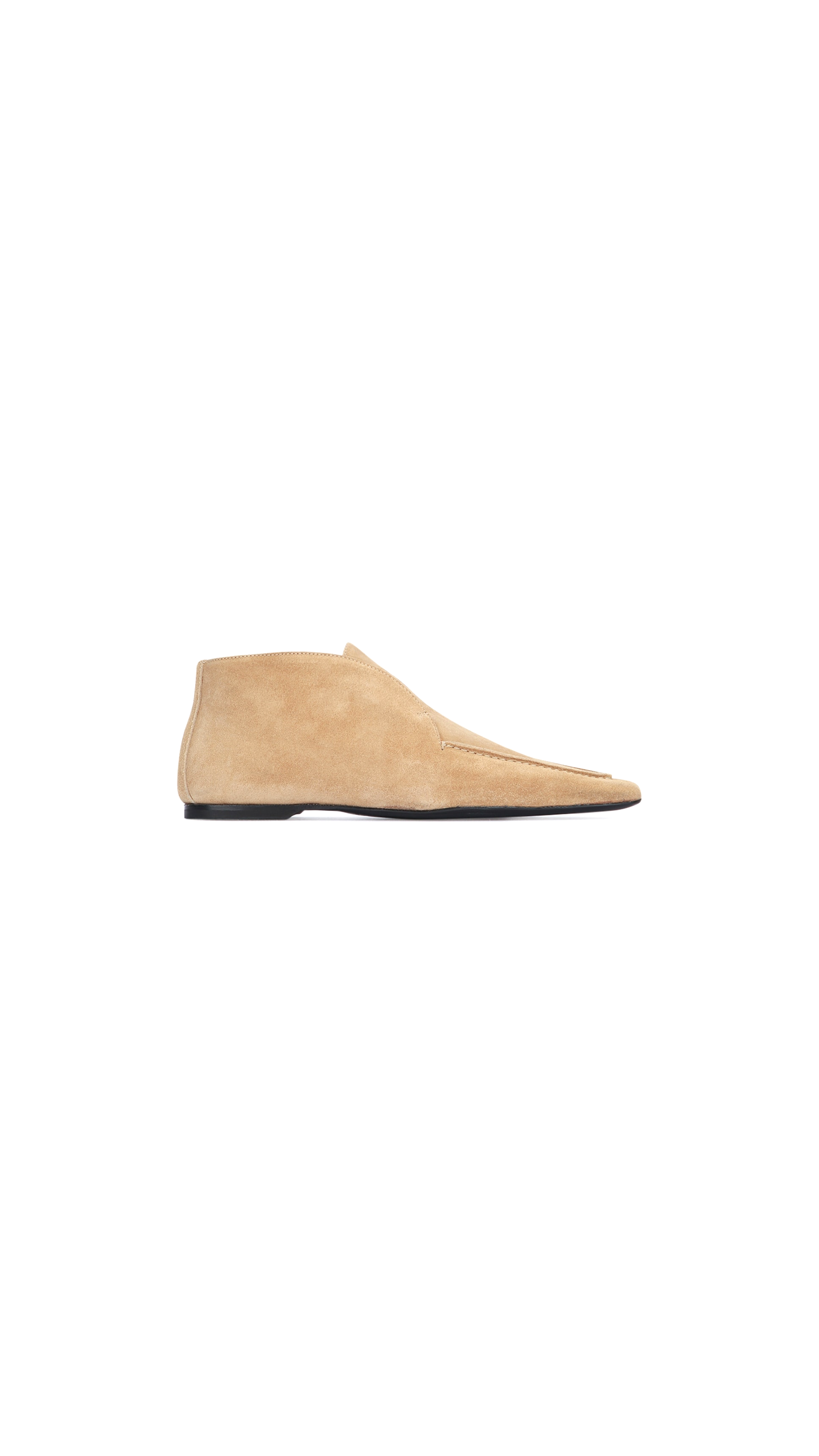 Toe Suede Desert Boot - Almond