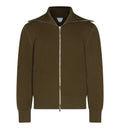 Wool And Cotton Zip-Up Cardigan