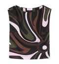 Marmo Print Silk Top