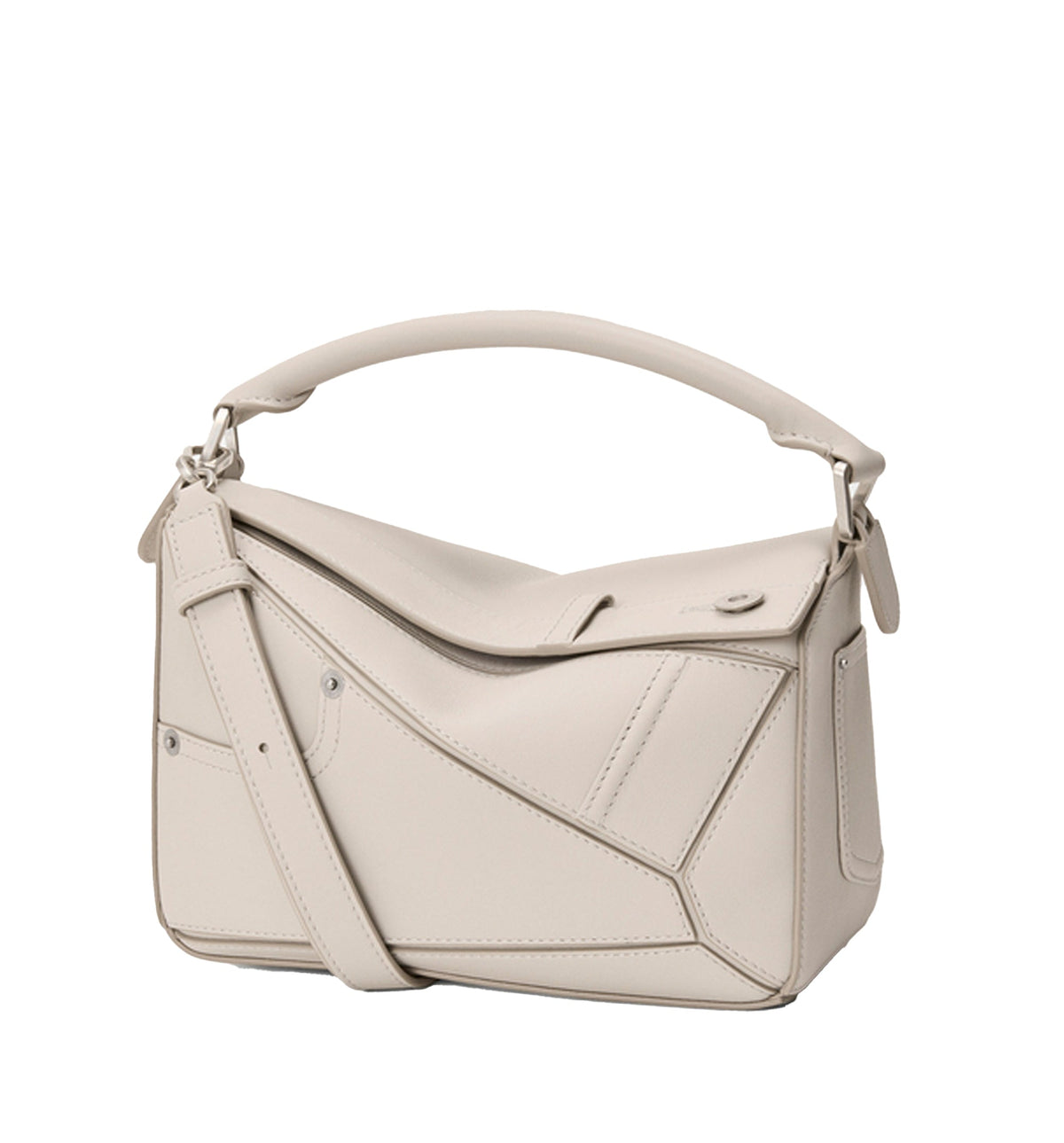 Panta Small Puzzle Bag In Shiny Calfskin