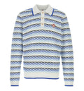 Tuck Stitch Long Sleeve Polo Shirt