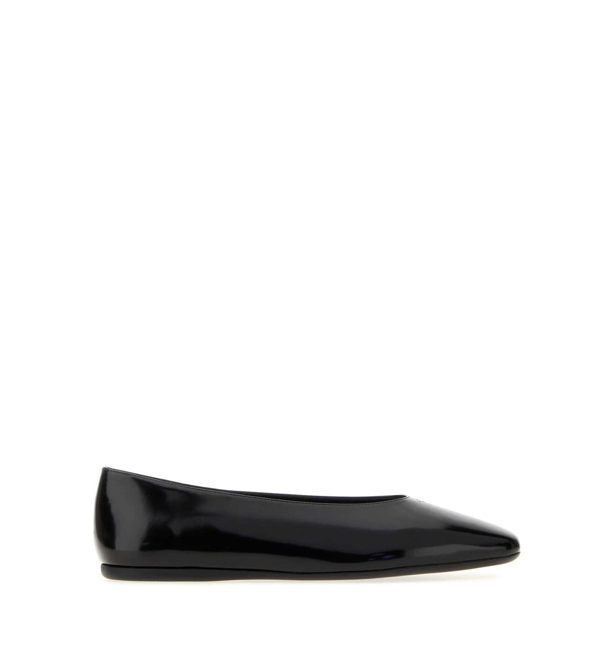 Brushed leather ballerinas