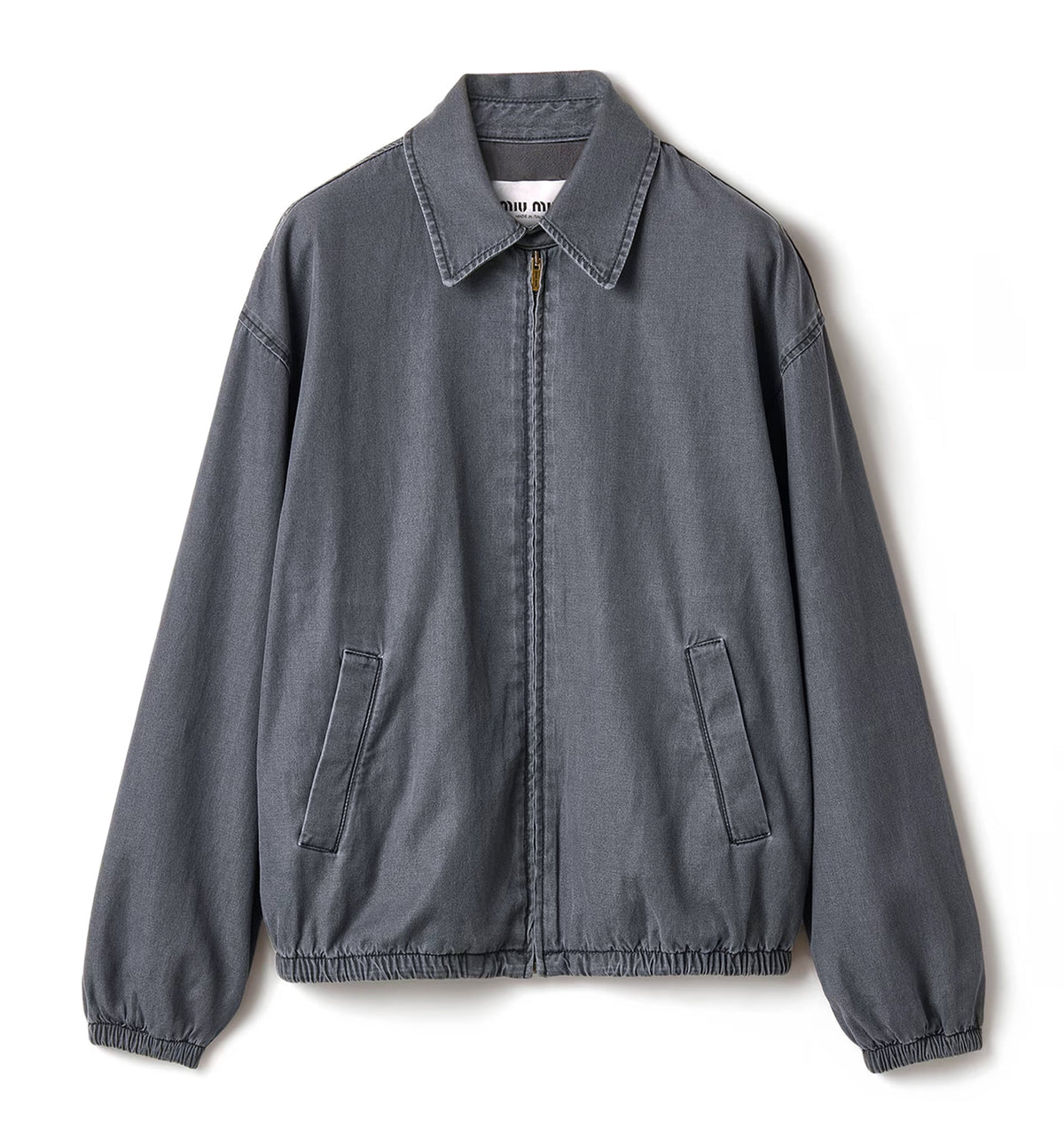 Chambray blouson jacket