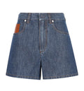 Chambray Denim Shorts