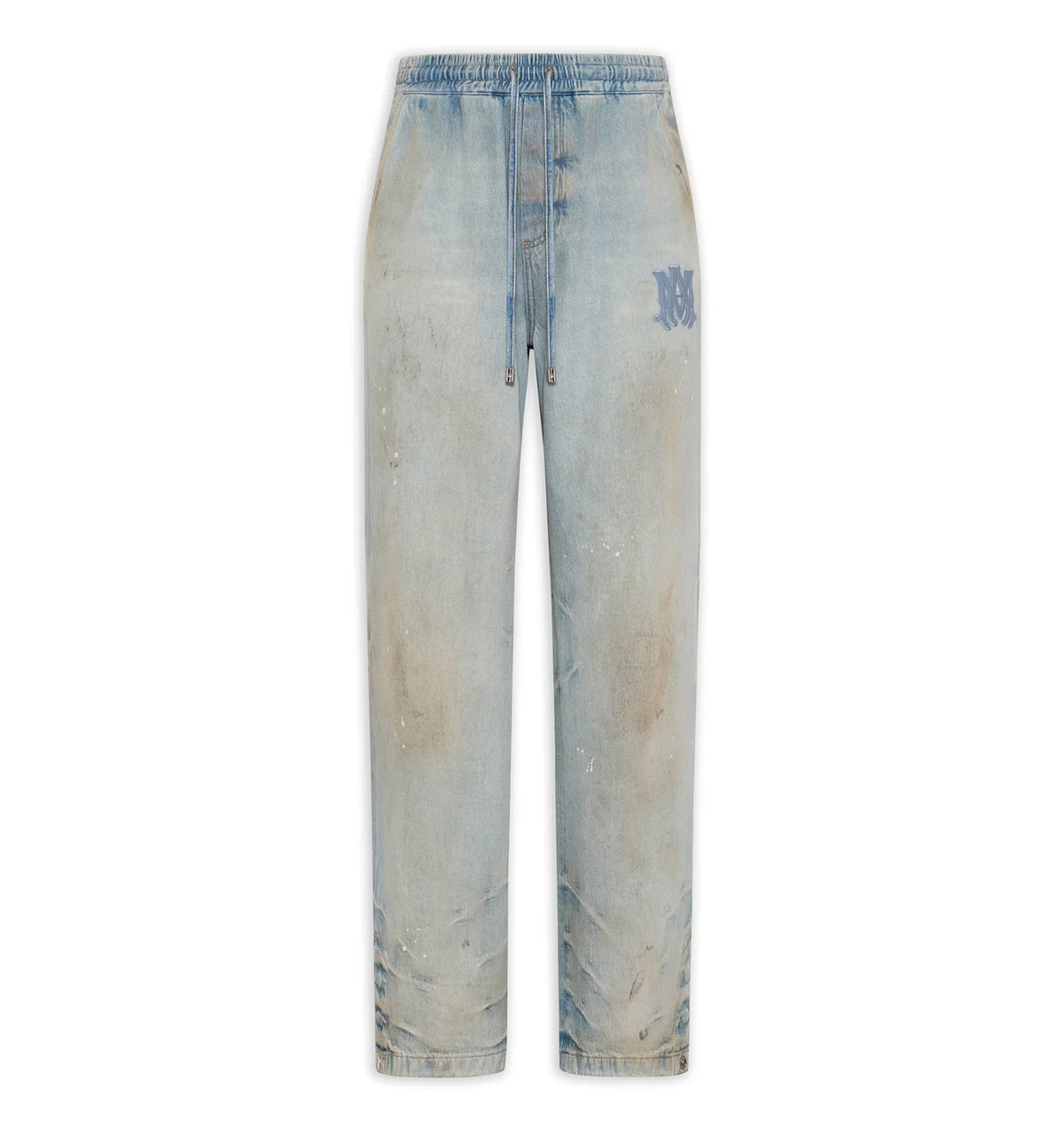 Drawstring Wide-Leg Jeans