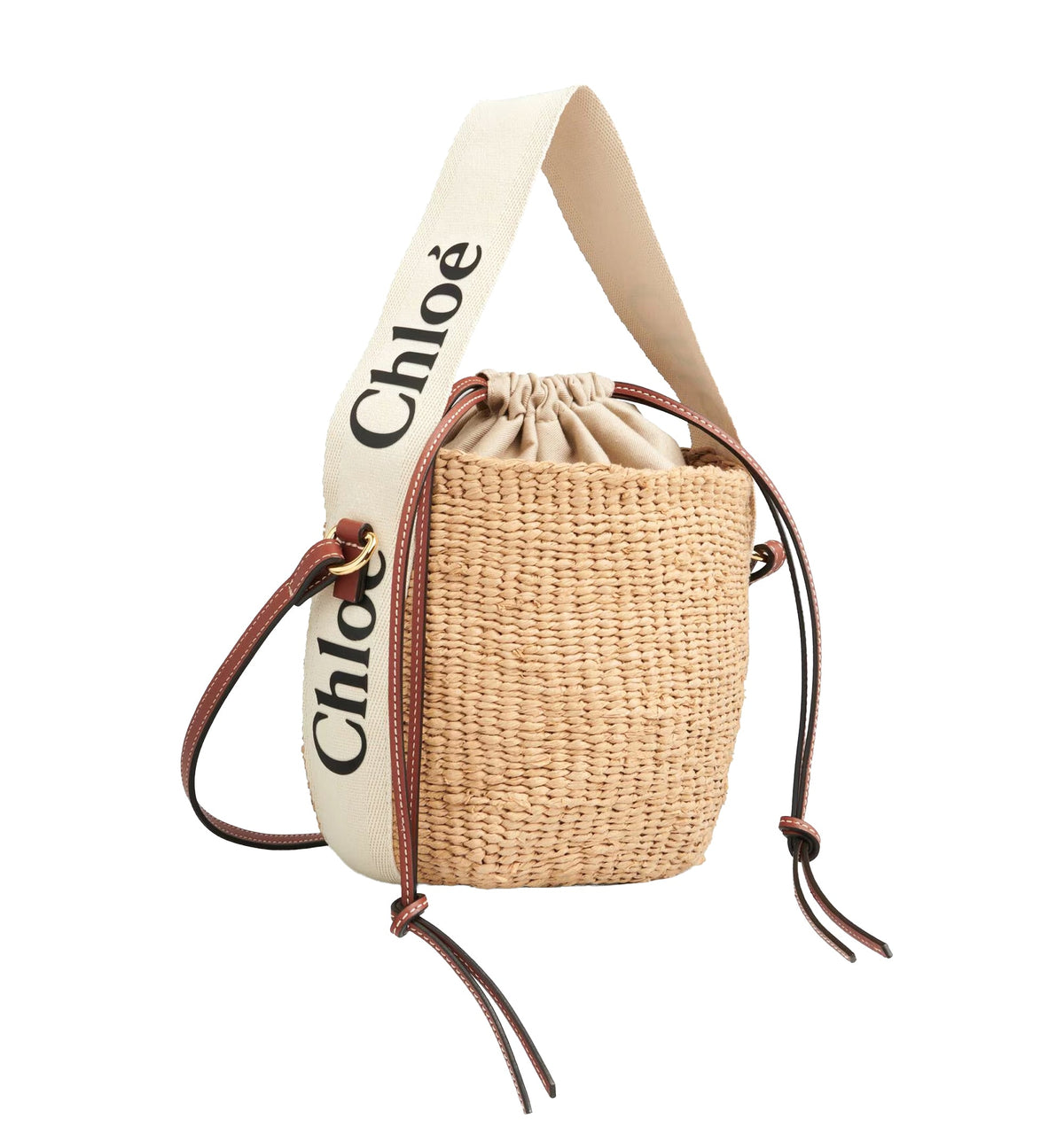 Small Woody Basket in Natural Fibers