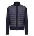 Padded Zip-Up Wool Cardigan