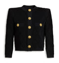Cropped knit cardigan