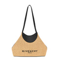 Small Facet Tote Bag In Raffia