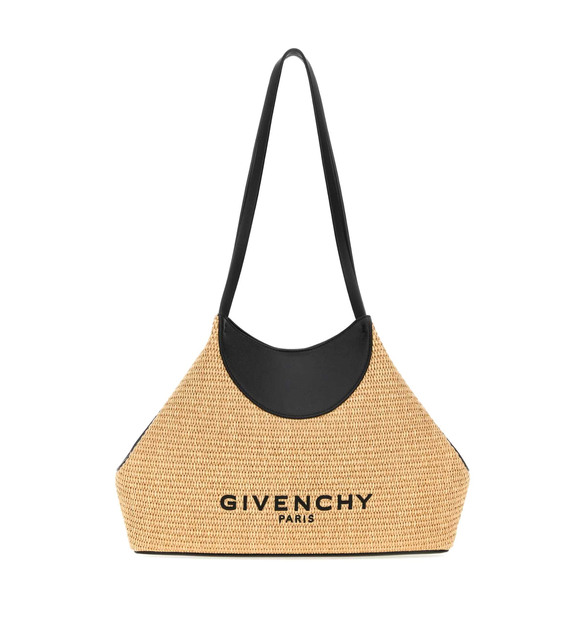Small Facet Tote Bag In Raffia