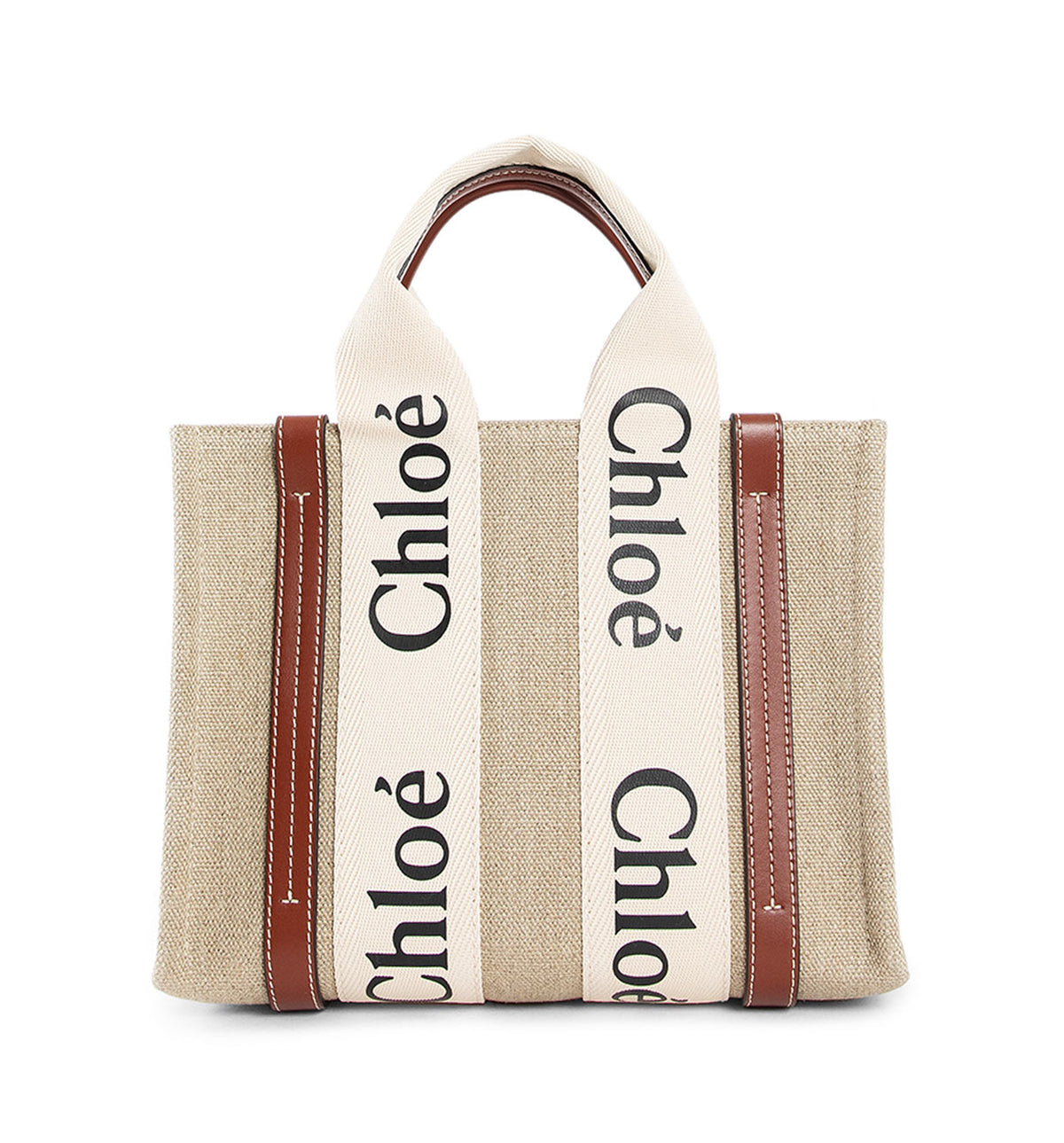 Small Woody Tote Bag In Linen