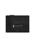 Medium Pouch In Glossy Calfskin