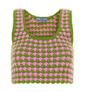 Two-Tone Crochet Crop Top