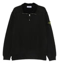 Compass-patch Quarter-zip Sweater