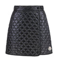 Square-Quilted Padded Mini Skirt