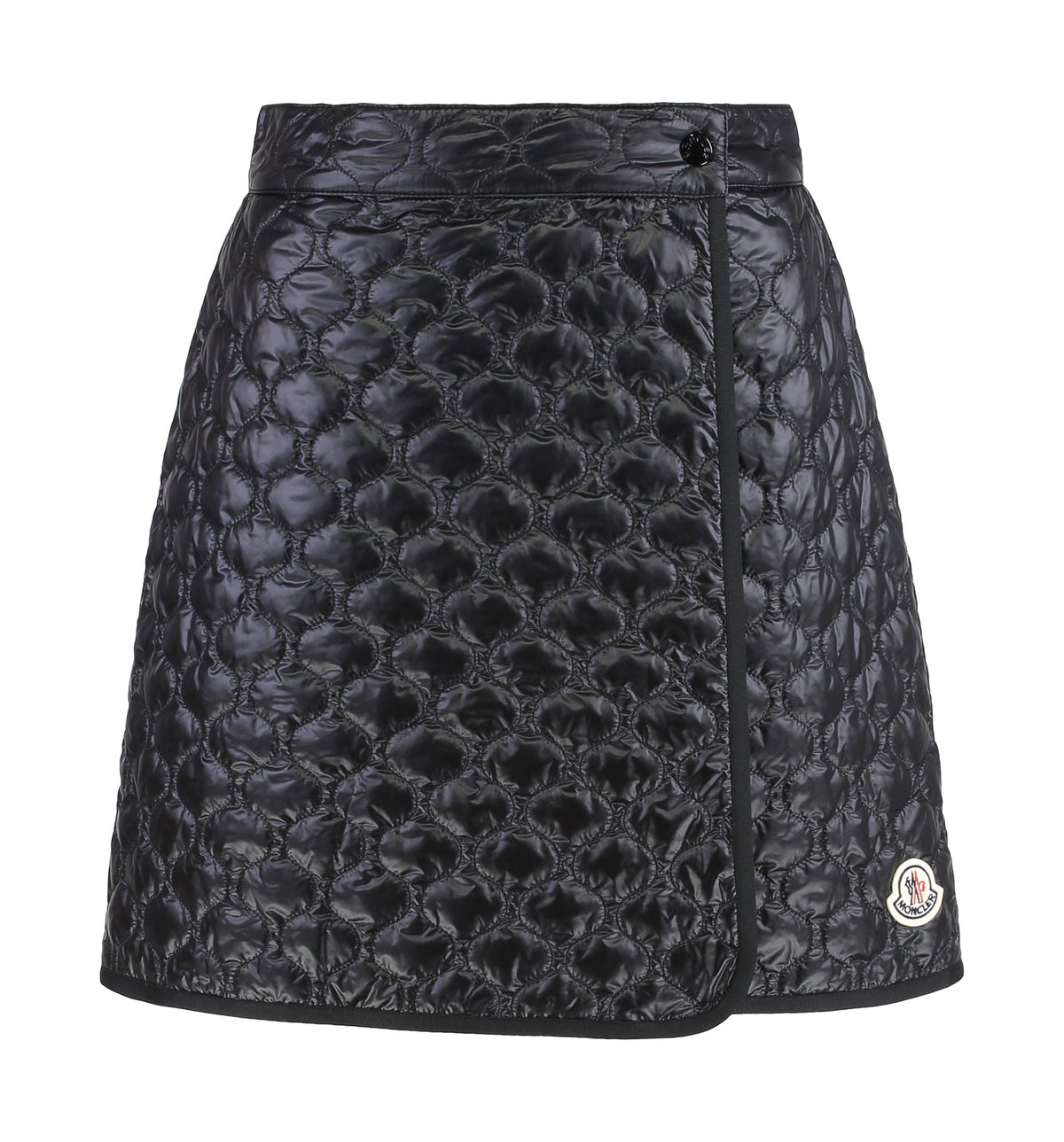 Square-Quilted Padded Mini Skirt