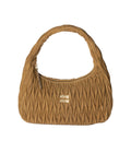 Wander Matelassé Suede Shoulder Bag