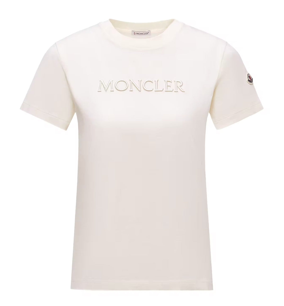 Embroidered Tonal Logo Cotton T-Shirt
