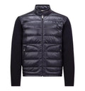 Padded Wool Zip-Up Cardigan