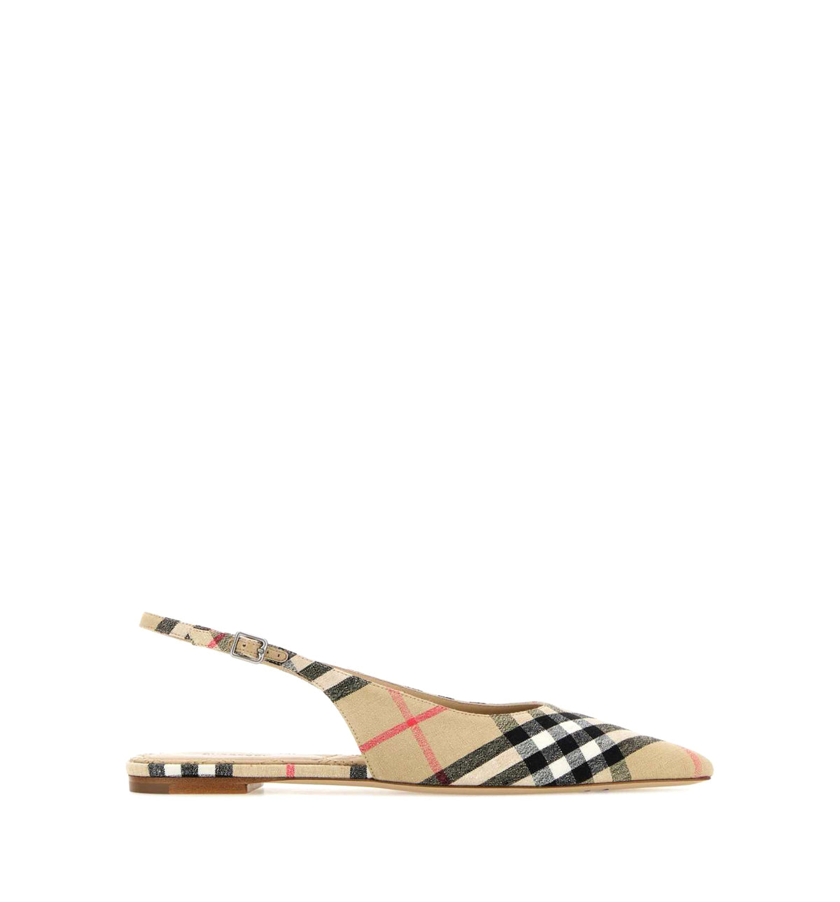 Check Dame Slingback Ballerinas
