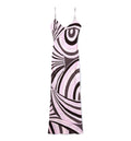Iride-Print Long Crêpe De Chine Dress