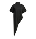 "Triangle" Mock neck T-shirt