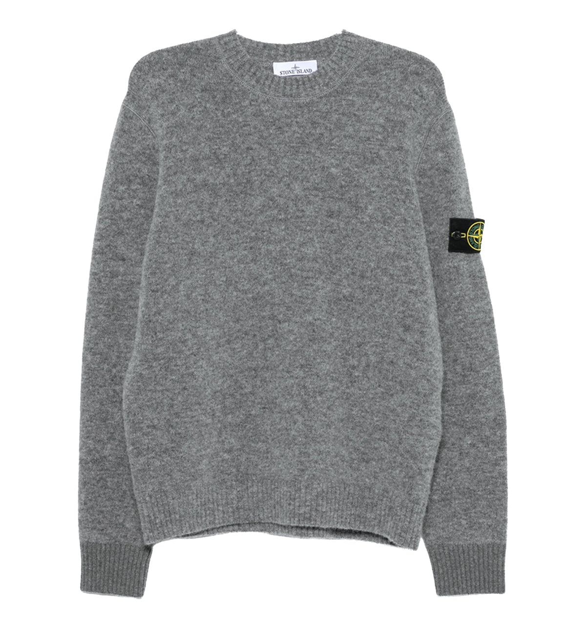 Regular-fit Crewneck Sweater With Ribbed Trims