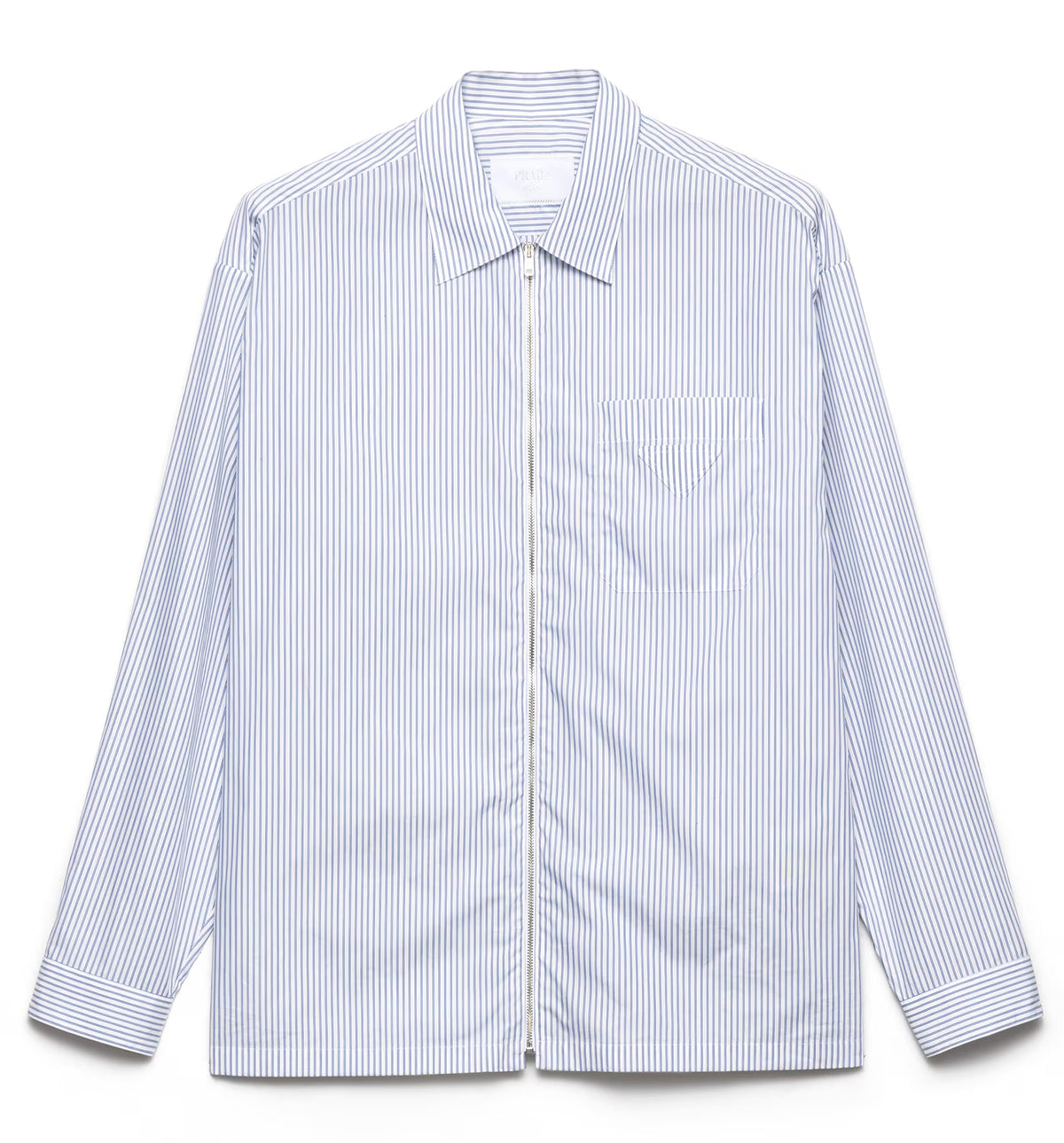 Striped Full-Zip Technical Shirt