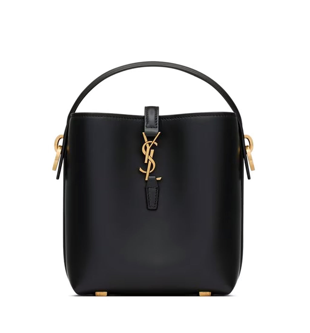 Le 37 Mini Bucket Bag In Shiny Leather