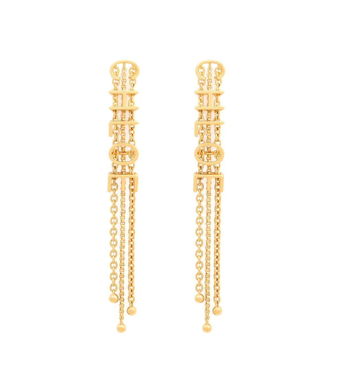 The Chloé Mini Belt dangling earrings