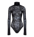 Jacquard Velvet Bodysuit