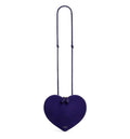Le Coeur suede crossbody bag