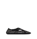Black Mesh Slippers