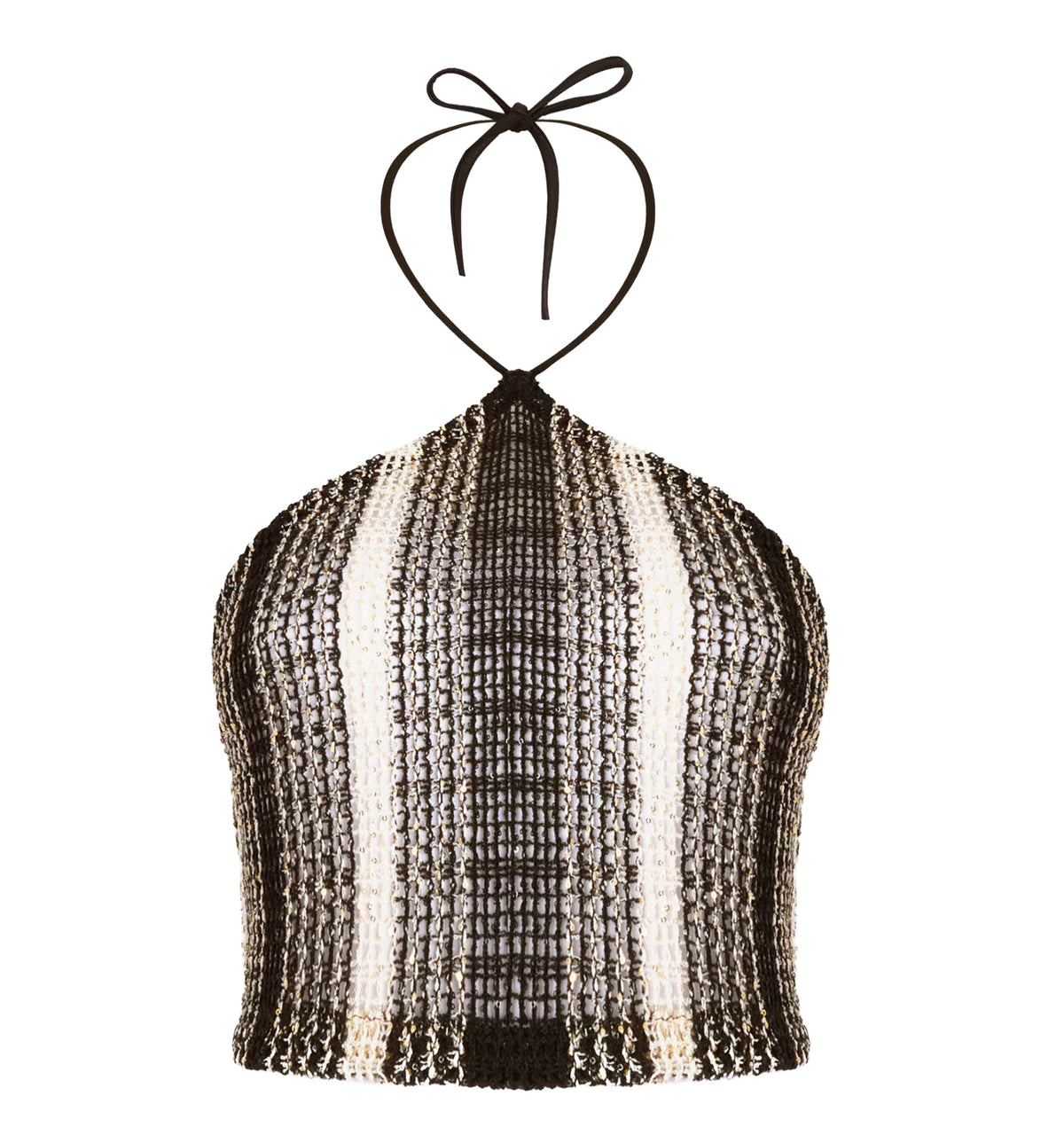 Top In Cotton Blend With Halterneck