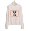 Book Cover Embroidered Sweater