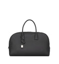 Medium Bowling Duffle In Grained Leather With Strap