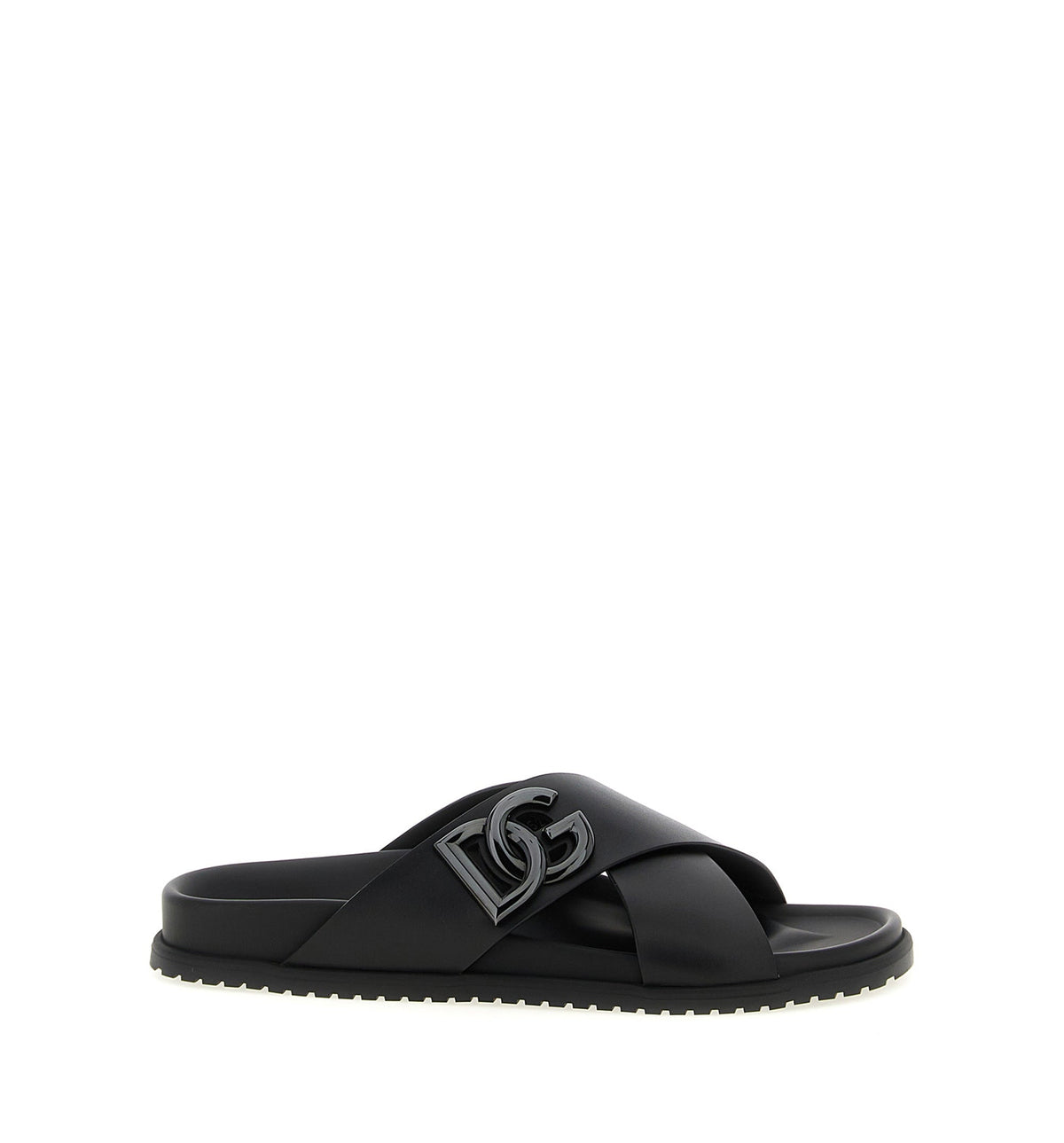 Calfskin Slides With DG Logo