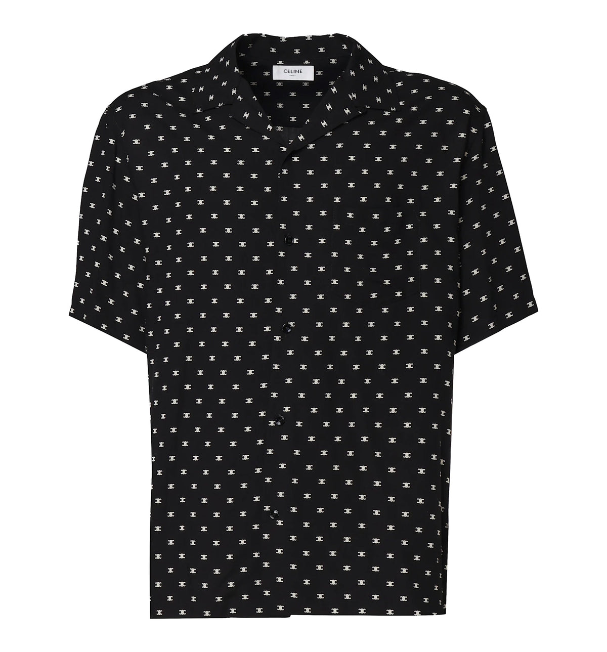 Hawaiian Shirt With Viscose Print