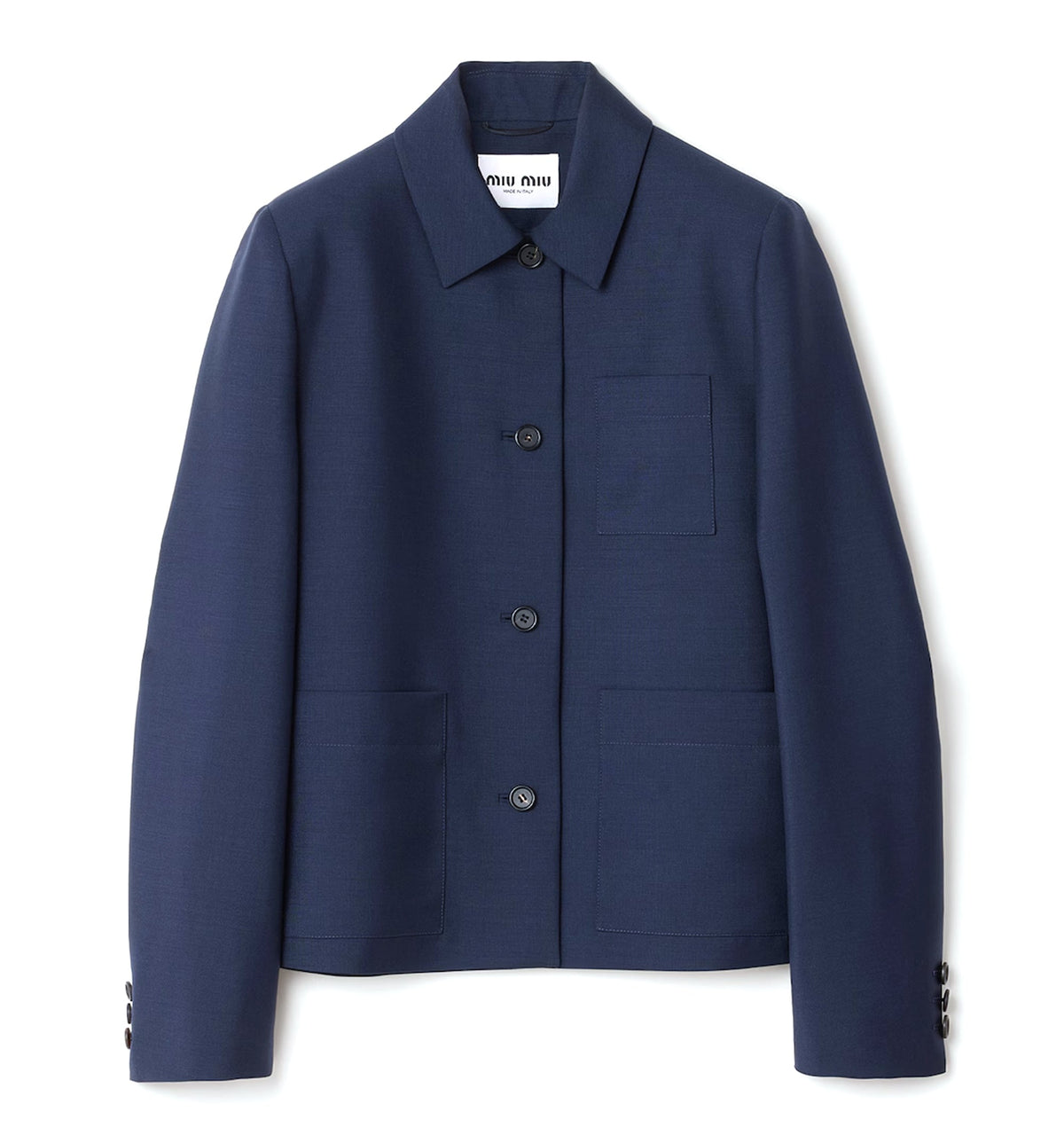 Single-Breasted Kid Mohair Jacket