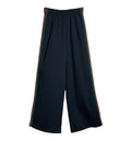 Rib cotton jersey leisure pants with Web
