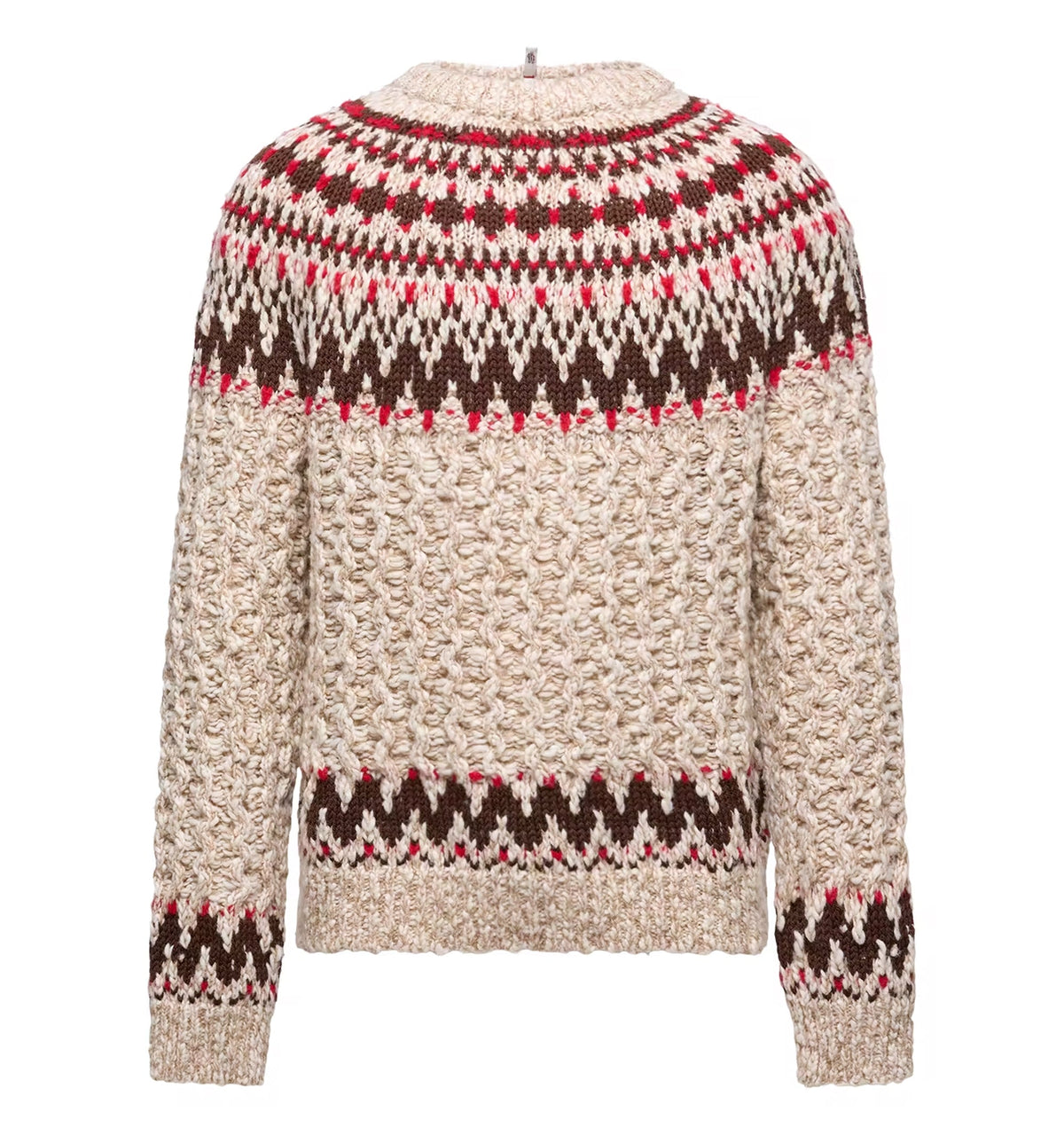 Geometric Jacquard Wool Sweater