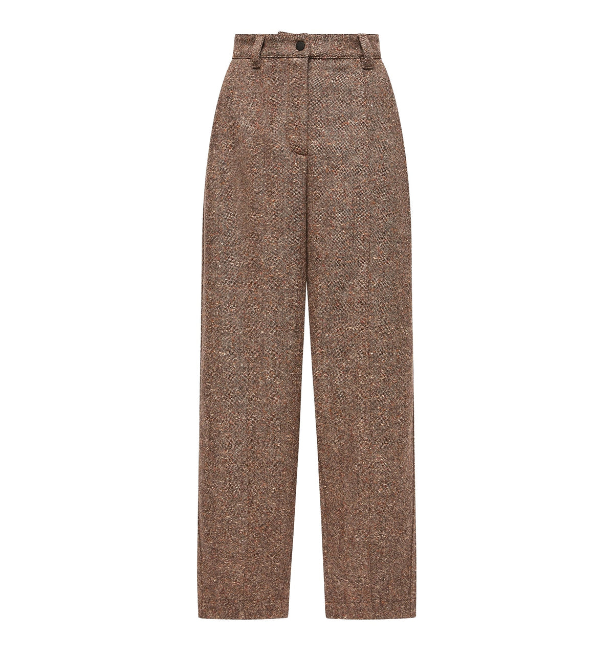 Straight-Leg Wool Pants